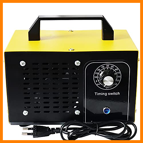 【 Mejor precio en oferta de 】✔️ ATWFS Generador de Ozono Profesional, 48000mg/h 60000 MG/h Maquina ozono con Temporizador para Hogar, Garajes, Granjas, Hoteles y Mascotas, Purificador de Aire (60000mg/h, Amarillo)