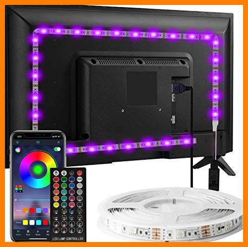 【 Mejor precio en oferta de 】✔️ Tira LED TV, Enteenly 3m Luces LED Habitación, Retroiluminación de TV RGB 5050 LED USB con Aplicación y Control Remoto para TV de 40-55 Pulgadas , Cine en Casa, Cocina, Dormitorio, Sala de Estar