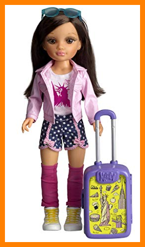 【 Mejor precio en oferta de 】✔️ Nancy - Chic Viaja a New York, Muñeca con Maleta y Accesorios para Niños y Niñas a Partir de 3 Años, Multicolor, (Famosa 700015340)
