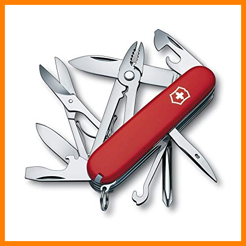 【 Mejor precio en oferta de 】✔️ Victorinox V14723 Navaja Medio Deluxe Tinker, Rojo, longitud 91 mm