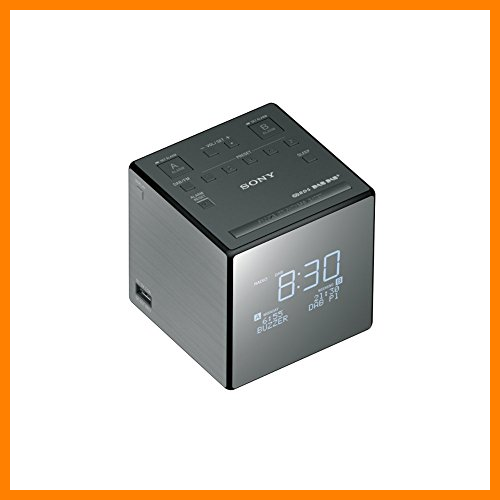 【 Mejor precio en oferta de 】✔️ Sony XDR-C1DBP-CEK Rechargeable Portable Battery Operated Pocket Dab/Dab+ Clock Radio