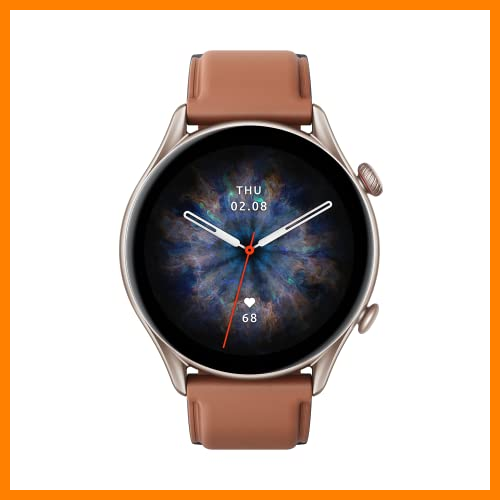 【 Mejor precio en oferta de 】✔️ Amazfit GTR 3 Pro Smartwatch Deportivo Pantalla AMOLED de 1.45"Frecuencia Cardíaca Sueño Estrés Monitorización de SpO2 150+ Modos Deportivos GPS Llamadas Bluetooth Control de Música Alexa Marrón