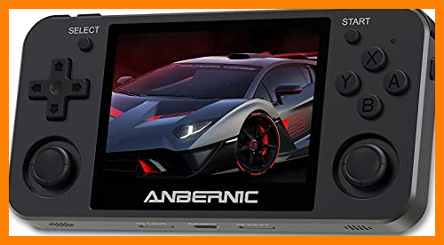 【 Mejor precio en oferta de 】✔️ Anbernic RG351MP Consolas de Juegos Portátil , Consola de Juegos Retro Game Console 3.5 Pulgadas IPS Videojuegos Portátil Free with 64G TF Card Built-in 2500 Juegos (Black)