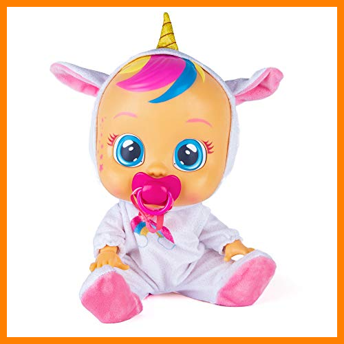 【 Mejor precio en oferta de 】✔️ BEBÉS LLORONES Fantasy Dreamy Unicornio | Muñeca interactiva que llora de verdad con chupete y pijama - Muñeco para niñas y niños +18 Meses