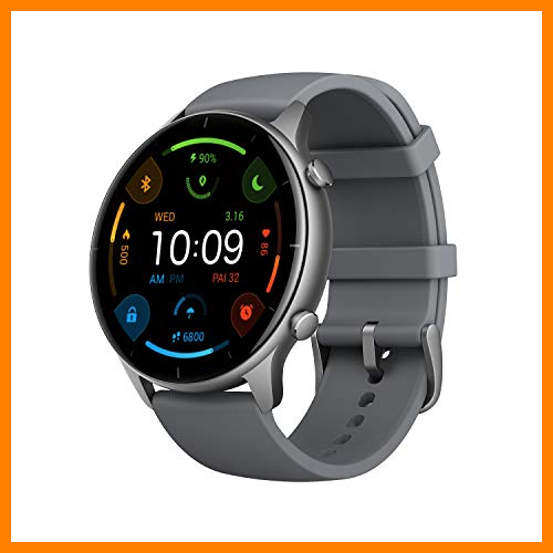 【 Mejor precio en oferta de 】✔️ Amazfit GTR 2e Smartwatch Reloj Inteligente 90 Modos Deportivo 5 ATM Duración de la batería 25 Días Medición de la saturación de oxígeno en Sangre, Gris