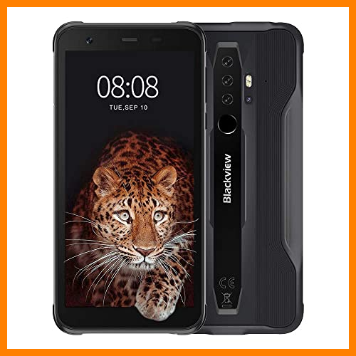 【 Mejor precio en oferta de 】✔️ Móvil Resistente, Blackview BV6300 Pro HDR 16MP+13MP Helio P70 Octa-Core, 6GB+128GB Teléfono Móvil Robusto 5.7” HD+ 4G Android 10 IP68 Impermeable Smartphone NFC/Face ID/GPS (Negro)
