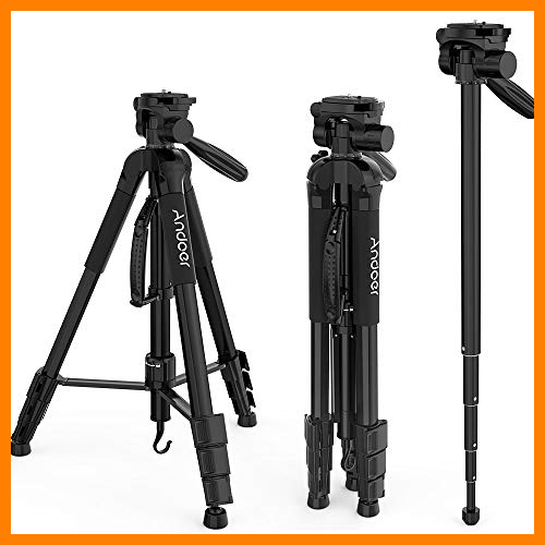 【 Mejor precio en oferta de 】✔️ Andoer Trípode Aleación de Aluminio con Rótula (176cm)