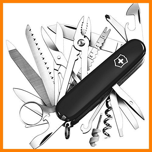 【 Mejor precio en oferta de 】✔️ Victorinox Navaja de Oficial Swisschamp, Negra