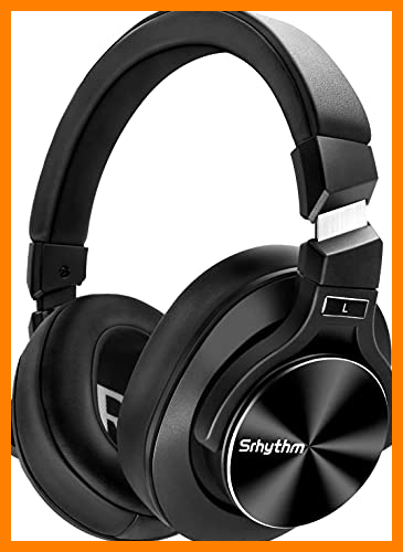 【 Mejor precio en oferta de 】✔️ Auriculares Inalámbricos con Cancelación Activa de Ruido Bluetooth 5.0 - Srhythm NC75 Pro con Micrófono CVC8.0, Carga Rápida, Hi-Fi, 40+ Horas de Reproducción - Baja Latencia (Negro)