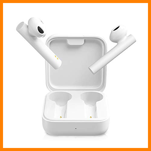 【 Mejor precio en oferta de 】✔️ Xiaomi Mi True Wireless Earphones 2 Basic Auriculares Inalámbricos Bluetooth, Control Tactil Auricular, Bluetooth 5.0, Estéreo, Micrófono Dual Reducción de Ruido de Llamada, Blanco