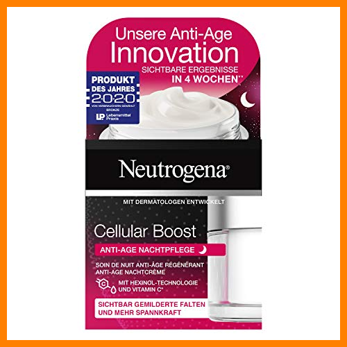 【 Mejor precio en oferta de 】✔️ Neutrogena Cellular Boost Crema De Noche Antiedad - 50 ml.