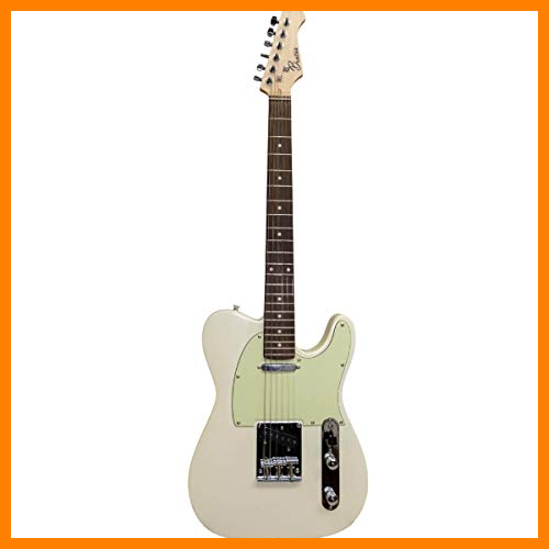 【 Mejor precio en oferta de 】✔️ Beaton Old School IV - Guitarra eléctrica clásica blanca