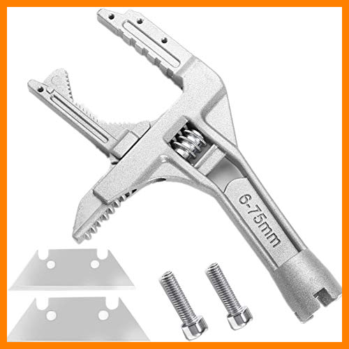 【 Mejor precio en oferta de 】✔️ Nifogo 5 in 1 Llave Inglesa Grande Ajustable 6-75mm - Llave de Fontanería - Herramienta Multifuncional de Apertura de Baño (Z-5 IN 1)