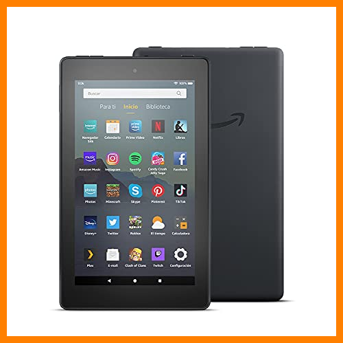 【 Mejor precio en oferta de 】✔️ Tablet Fire 7, pantalla de 7'', 16 GB (Negro) - Con publicidad