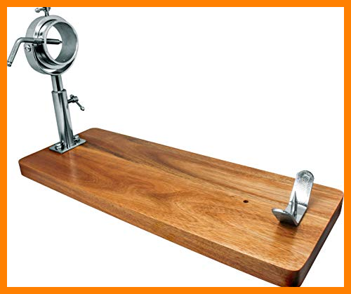 【 Mejor precio en oferta de 】✔️ NERTHUS FIJ 366 Jamonero Giratorio con Cabezal telescópico, Madera, Marrón