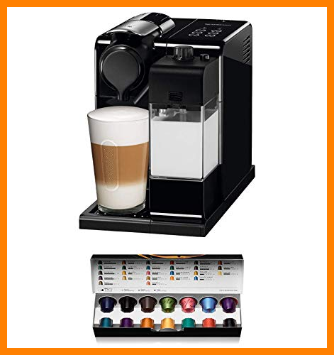【 Mejor precio en oferta de 】✔️ Nespresso De'Longhi Lattisima Touch Animation EN560.B - Cafetera monodosis de cápsulas Nespresso con depósito de leche, 6 recetas seleccionables,color negro, Incluye pack de bienvenida con 14 cápsulas