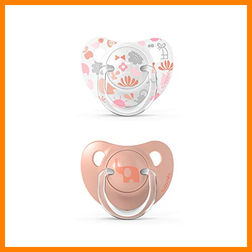 【 Mejor precio en oferta de 】✔️ Suavinex 307155 Pack Chupetes para Bebés, Chupete con Tetina Anatómica de Silicona, Rosa 6-18 Meses, 2 Unidades
