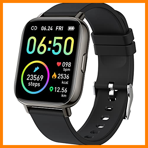 【 Mejor precio en oferta de 】✔️ Smartwatch, 1.69" Reloj Inteligente Hombre Mujer Impermeable IP68 Pulsera Actividad 24 Modos Deporte con Pulsómetro Monitor de Sueño Monitores Actividad Cronómetros Calorías Podómetro para Android iOS