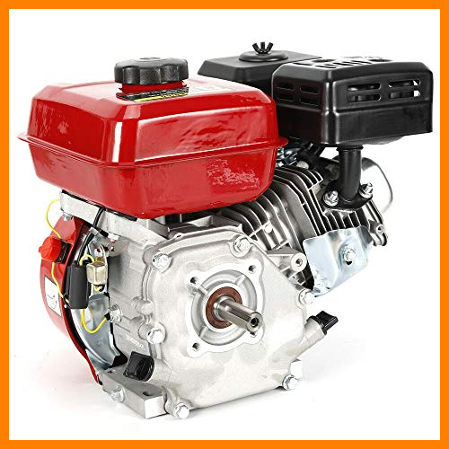 【 Mejor precio en oferta de 】✔️ Motor de gasolina de 4 tiempos, 7,5 CV, motor de kart, motor de gasolina, refrigeración, monocilíndrico, con alarma de aceite, motor de gasolina, transistor sin ventilador Magneto