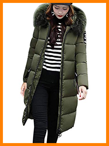 【 Mejor precio en oferta de 】✔️ Tomwell Abrigo Plumas con Capucha Mujer Abrigos Acolchado Plumiferos Ligeros Chaquetas Chaquetones Plumon Anorak Plumifero Corto Cazadoras Chaqueta Ejercito Verde ES 38