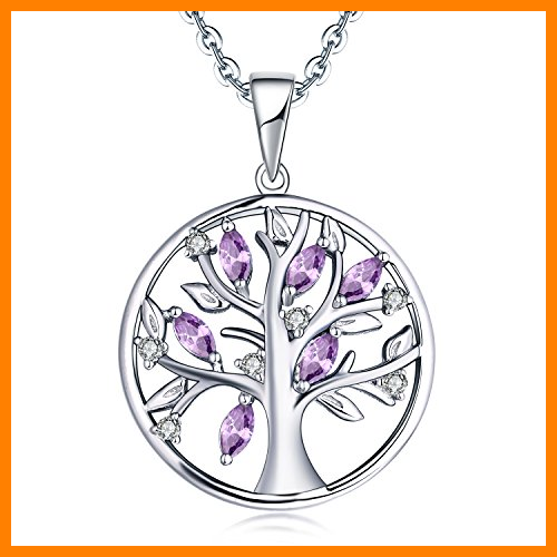 Ciondolo Collana Cuore Con Zirconia Rosso, 925 Argento, per Donna
