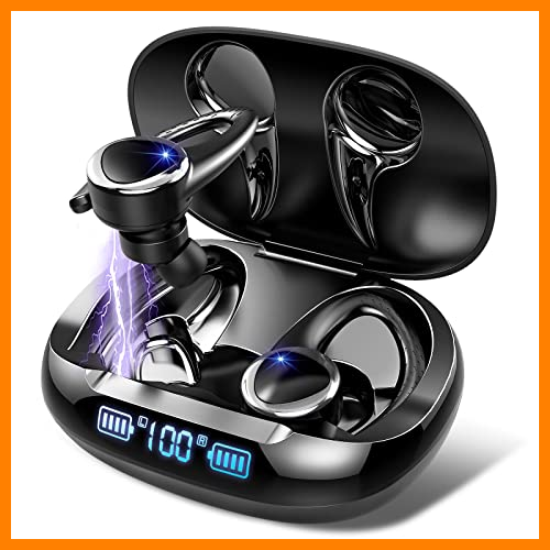 【 Mejor precio en oferta de 】✔️ Auriculares Inalambricos Deportivos, Dascert Auriculares Bluetooth 5.2 CVC8.0 Cancelación de Ruido, Estéreo Cascos Inalambricos con Microfono, Tipo-C, 40H IP7 Impermeable Audifonos para Running Viajes