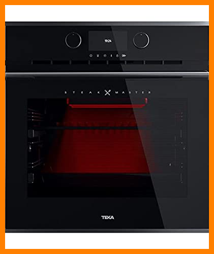 【 Mejor precio en oferta de 】✔️ Teka, Horno Pirolítico Multifunción, Modelo Steakmaster, Función especial para carnes a la barbacoa, 20 recetas, Cristal Negro con marco, Eficiencia energética A, 59.5 x 59.5 x 55.9 cm (111000035)