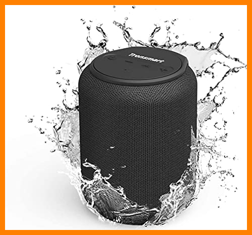【 Mejor precio en oferta de 】✔️ Tronsmart T6 Mini Altavoces Bluetooth 15W, 24 Horas de Reproducción, Sonido Stereo 360°, IPX6 Waterproof, Altavoz portatil Bluetooth 5.0, Apoya TF Card Memoria USB de 64G y Asistente de Voz