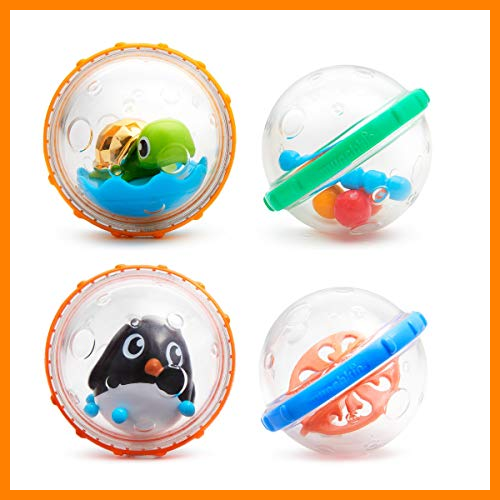 【 Mejor precio en oferta de 】✔️ Munchkin juguete de baño flota y juega con burbujas, pack de 4