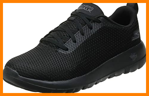 【 Mejor precio en oferta de 】✔️ Skechers Go Walk MAX-Effort, Zapatillas Deportivas Hombre, Negro (BBK Black Textile/Trim), 42 EU
