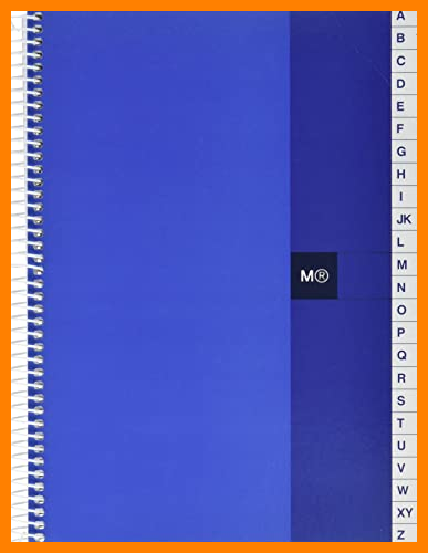 【 Mejor precio en oferta de 】✔️ Miquelrius - Indice Cromatic, Tamaño 4, 100 Hojas, Cuadrícula 5 mm, con Indice Alfabético, Tapa de Cartoncillo, color Azul