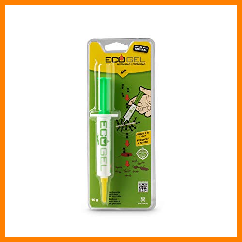 【 Mejor precio en oferta de 】✔️ NOVAR 14041415 Ecogel Hormigas Jeringa Gramos Blister, Verde Y Amarillo, 10 g (Paquete de 1)