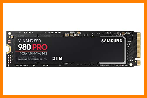 【 Mejor precio en oferta de 】✔️ Samsung 980 PRO 2TB PCIe NVMe Gen4 SSD M.2 para juegos internos (MZ-V8P2T0B/AM)
