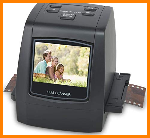 【 Mejor precio en oferta de 】✔️ 22MP Escáner de Negativos y Diapositivas, Convertidor Digital con 2,4" LCD para 35 mm/Super 8/110/ 126 película
