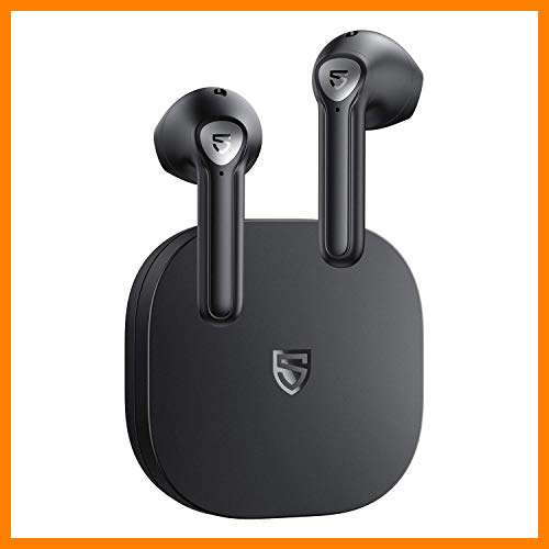 【 Mejor precio en oferta de 】✔️ SoundPEATS TrueAir2 Auriculares inalámbricos Bluetooth V5.2 Qualcomm3040 True Wireless Mirroring,Micrófono Dual Cancelación de Ruido CVC8.0 Llamadas claras aptX, Semi-in-Ear, 25 Horas