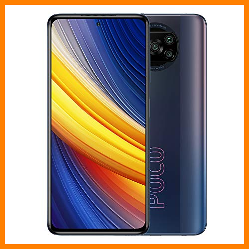 【 Mejor precio en oferta de 】✔️ Xiaomi Poco X3 Pro 6.67" FHD Smartphone, 6GB RAM+128GB ROM, 48MP Quad Camera, 20MP Front Camera, Qualcomm Snapdragon 860 Octa-Core CPU (Negro)