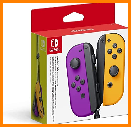 【 Mejor precio en oferta de 】✔️ Nintendo Joy-Con (set Izda/Dcha) Morado Neón/Naranja Neón