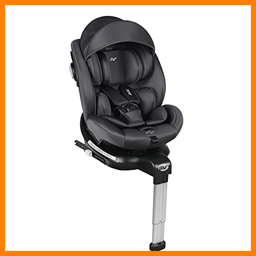 【 Mejor precio en oferta de 】✔️ Ms 1846 - Silla De Coche Sidney Grupo 0 1 2 3 Isofix Y Pata De Apoyo - Rotación 360º - Sps Plus - Máxima Reclinación A Contramarcha 18 Kg Y Capota De Serie, Grupo 0 1 2 3, Unisex, Gris Oscuro