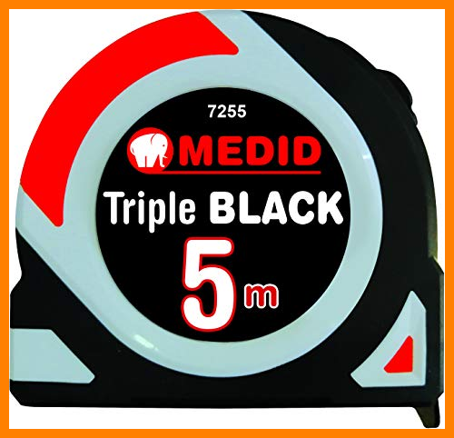 【 Mejor precio en oferta de 】✔️ Medid 7255 Flexometro Triple Black