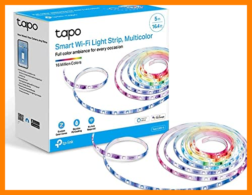 【 Mejor precio en oferta de 】✔️ TP-Link Tapo L920-5 - 5M Tiras Led WiFi Adhesivas, Multicolor RGB, Iluminación Segmentable, Sync con Música, Control Remoto, Resistencia IPX4, Compatible con Alexa, Google Home,