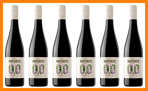 【 Mejor precio en oferta de 】✔️ Natureo Syrah, Vino Tinto desalcoholizado - 6 botellas de 75 cl, Total: 4500 ml