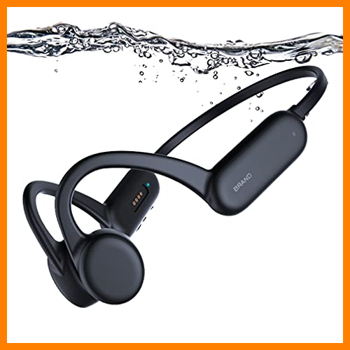 【 Mejor precio en oferta de 】✔️ Auriculares de Natación Bluetooth 5.0 de Conducción ósea, Reproductor de MP3 de Natación de 8GB, Cascos Deportivos Inalambricos Impermeable IPX8, Auriculares de Oreja Abierta para Correr 1*Black