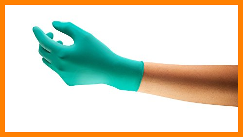 【 Mejor precio en oferta de 】✔️ Ansell TouchNTuff 92-600 Guantes Desechables de Nitrilo, Protección Mecánica y Quimica, Industria Alimentaria, Resistencia y Destreza, Guantes Sin Polvo, Sin Látex, Verde, Talla M (100 Guantes)