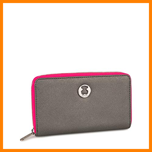 【 Mejor precio en oferta de 】✔️ Tous Amanda Dubai Saf, Cartera para Mujer, Plateado (Tri Plata 495970063), 18x11x2.5 cm (W x H x L)