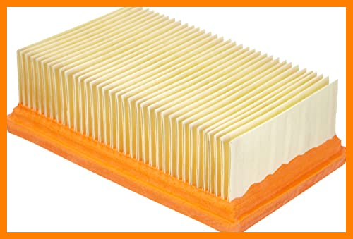 Set De Filtro Plano Kärcher 64144980 Para Aspiradora - Repuesto Original Papel Plegado, Compatible Varios Modelos