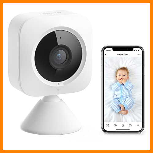 【 Mejor precio en oferta de 】✔️ SwitchBot - Cámara Interior de Seguridad, detección de Movimiento, 1080p, cámara WiFi de vigilancia Inteligente para bebés y Mascotas, visión Nocturna, Audio bidireccional, Funciona con Alexa