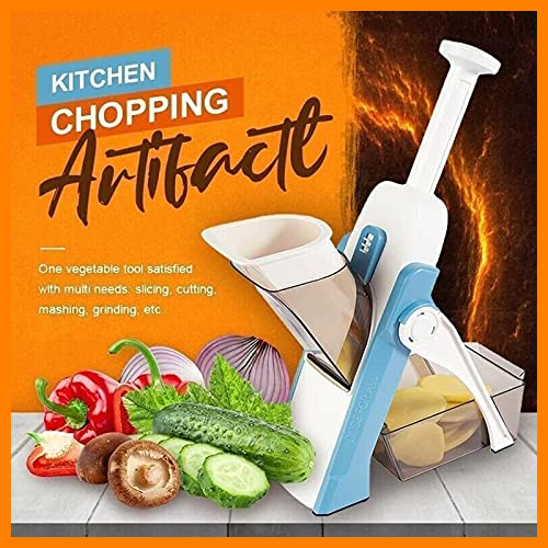 【 Mejor precio en oferta de 】✔️ Multifunctional Kitchen Chopping Artifact,Vegetable Fruit Slicers Food Chopper,Slicing is Uniform,Safe to Use,Easy to Set Up and Clean Up, Quick Fruit Dicer