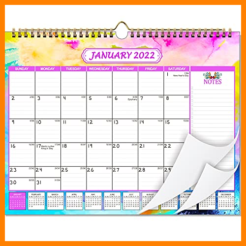 【 Mejor precio en oferta de 】✔️ 2022 Calendario de pared - 2022 familiar 2022 wall calendar Planificador mensual ​Calendario de colgante pared mensual de 12 meses 38 x 30 cm para el hogar Planificación