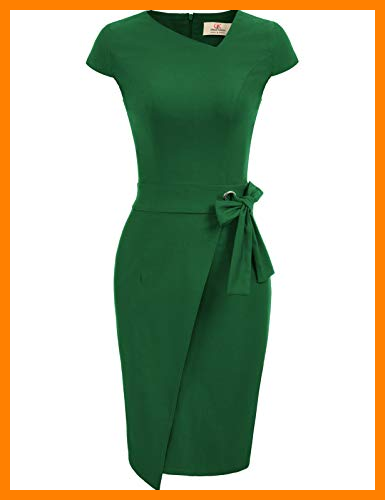 【 Mejor precio en oferta de 】✔️ Vestido Fiesta Mujer Lápiz Elegante Mangas Cortas Ajustado Cóctel L CL010867-3
