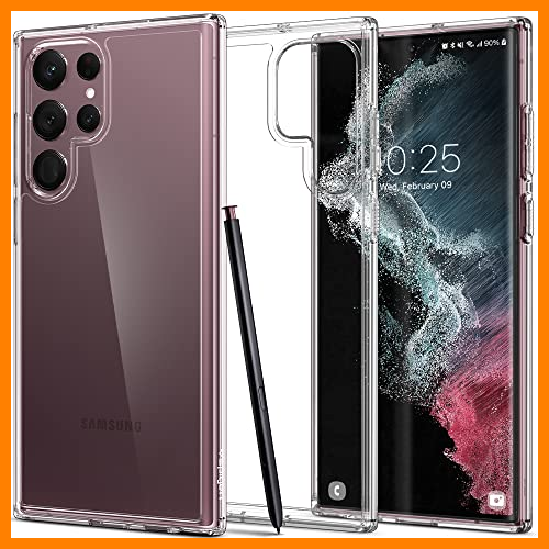 【 Mejor precio en oferta de 】✔️ Spigen Funda Ultra Hybrid Compatible con Samsung Galaxy S22 Ultra 5G - Transparente